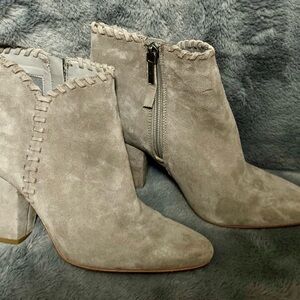 1 State  Gray Suede Ankle Boots size 8.5